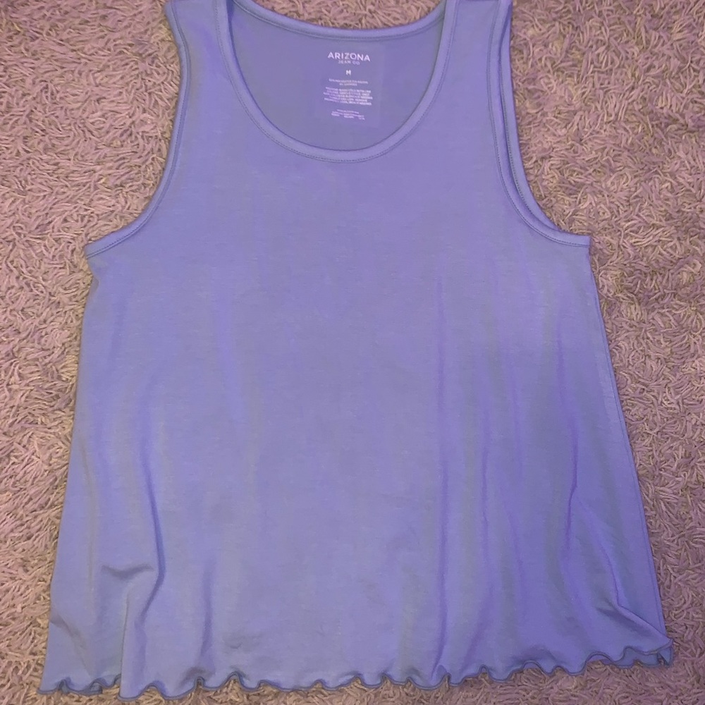 light blue tank top